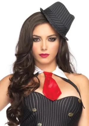Striped Mini Fedora Hat