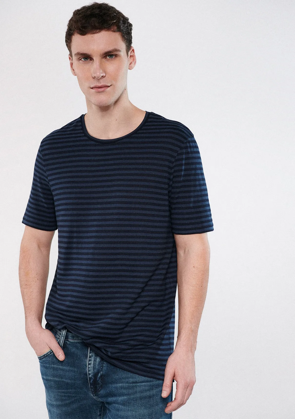 Striped Navy T-Shirt