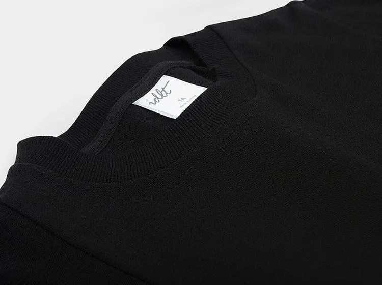 Striped Patchwork Pocket Pullover