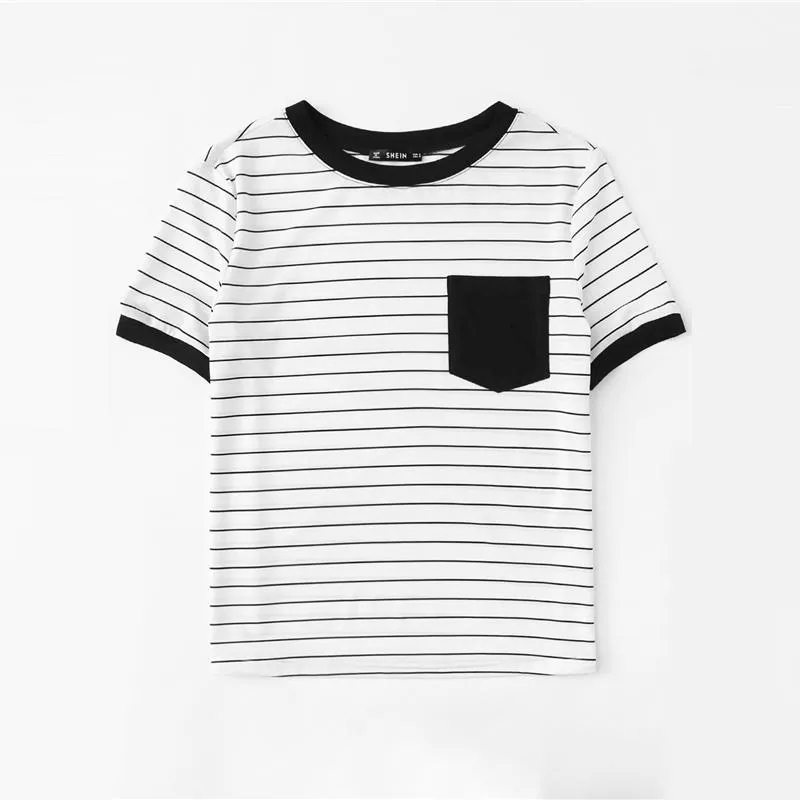 Striped Patchwork T-Shirt