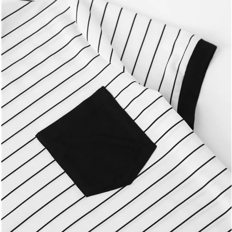 Striped Patchwork T-Shirt