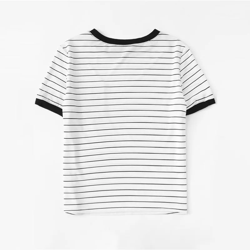 Striped Patchwork T-Shirt