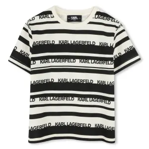 Striped print t-shirt by Karl Lagerfeld