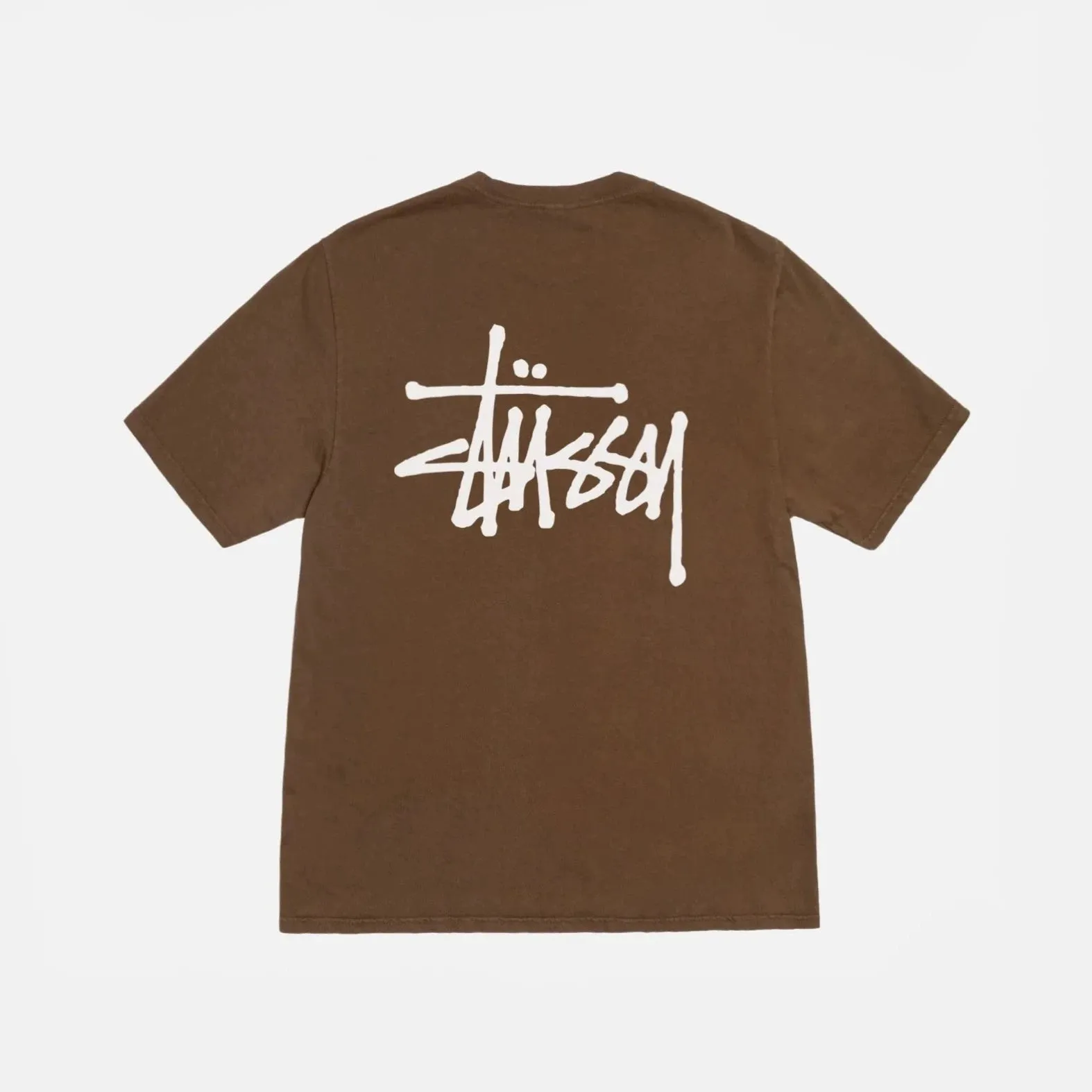 Stüssy Basic Pigment Dyed Brown Tee