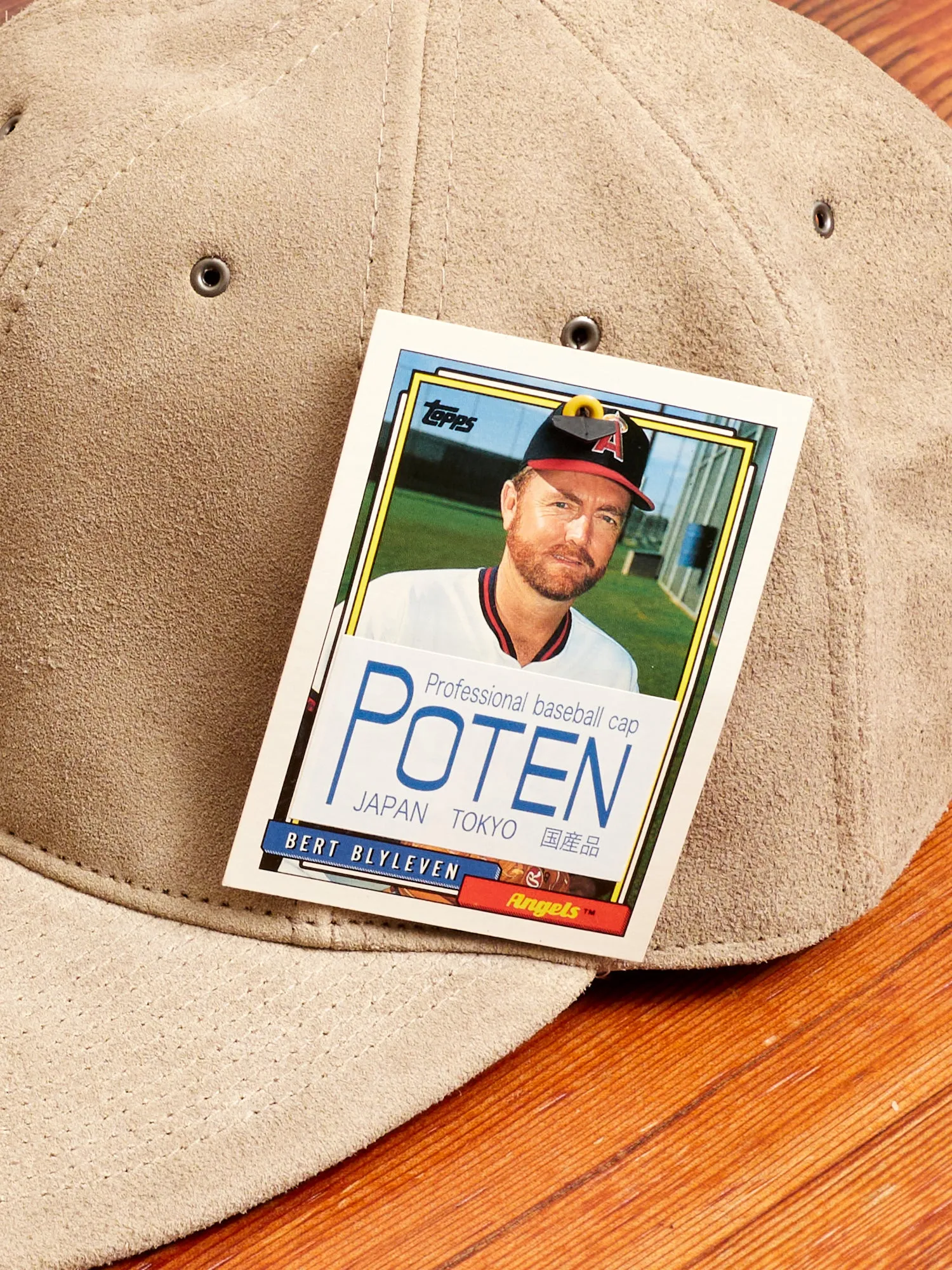 Suede Cap in Light Beige