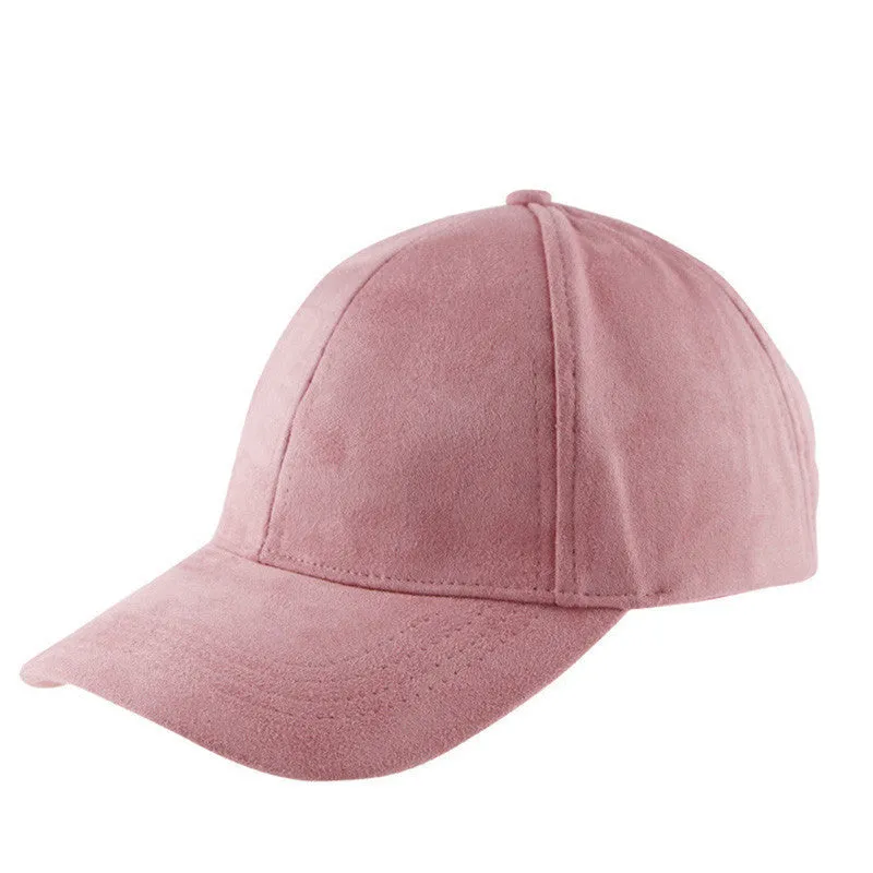 Summer Baseball Cap Women Fashion Street Hip Hop Caps Suede Hats for Ladies Black Grey Baseball Cap