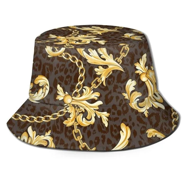 Summer Foldable Retro Blue Cap