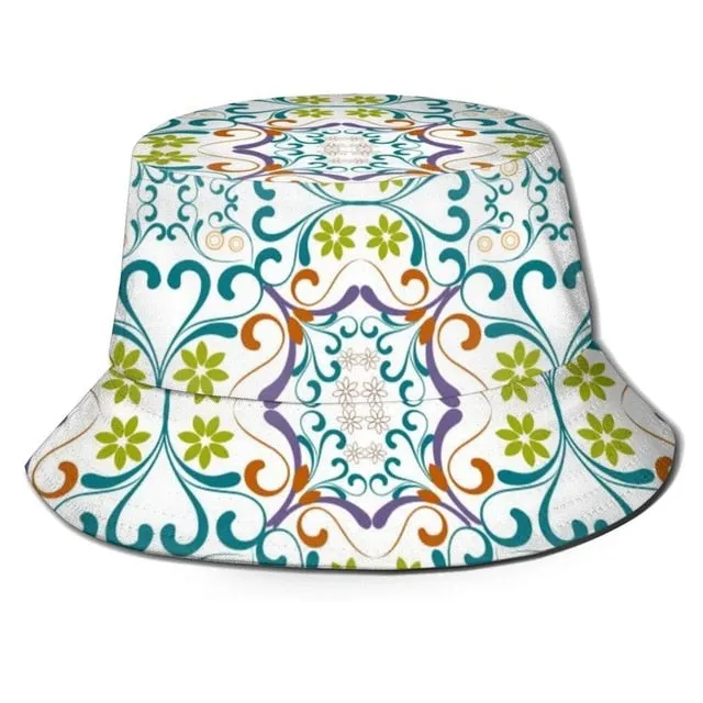 Summer Foldable Retro Blue Cap