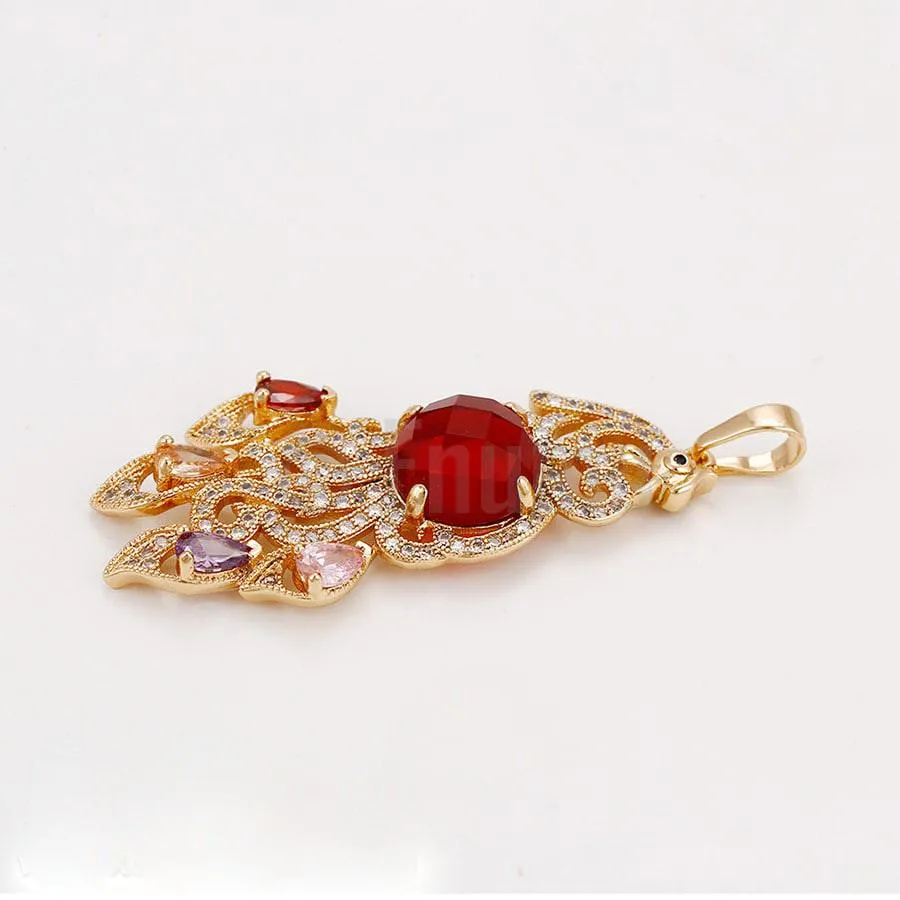 Super Big Multi Colour Peacock Pendant