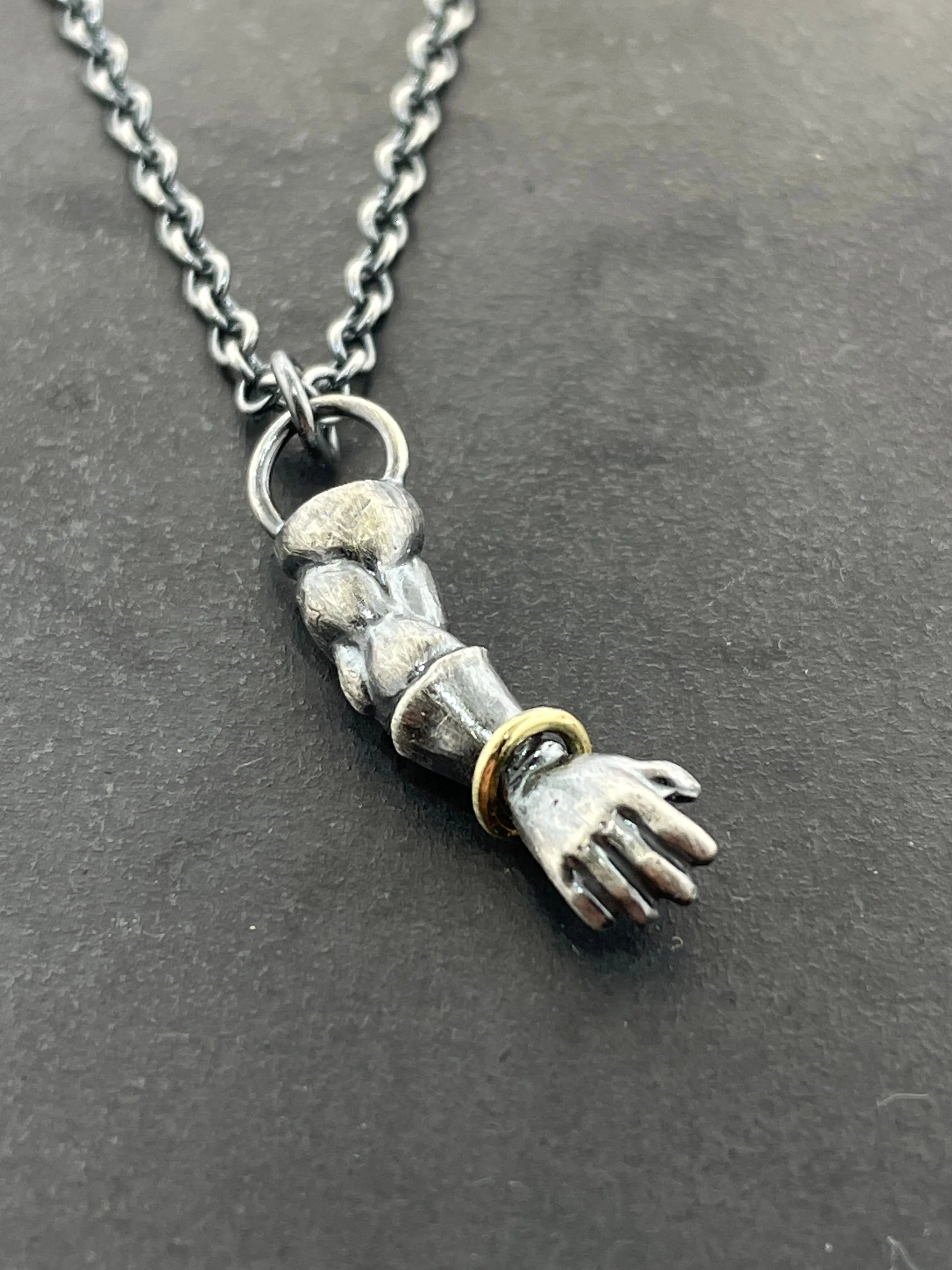 Superhero Arms Necklaces with Gold Bangles