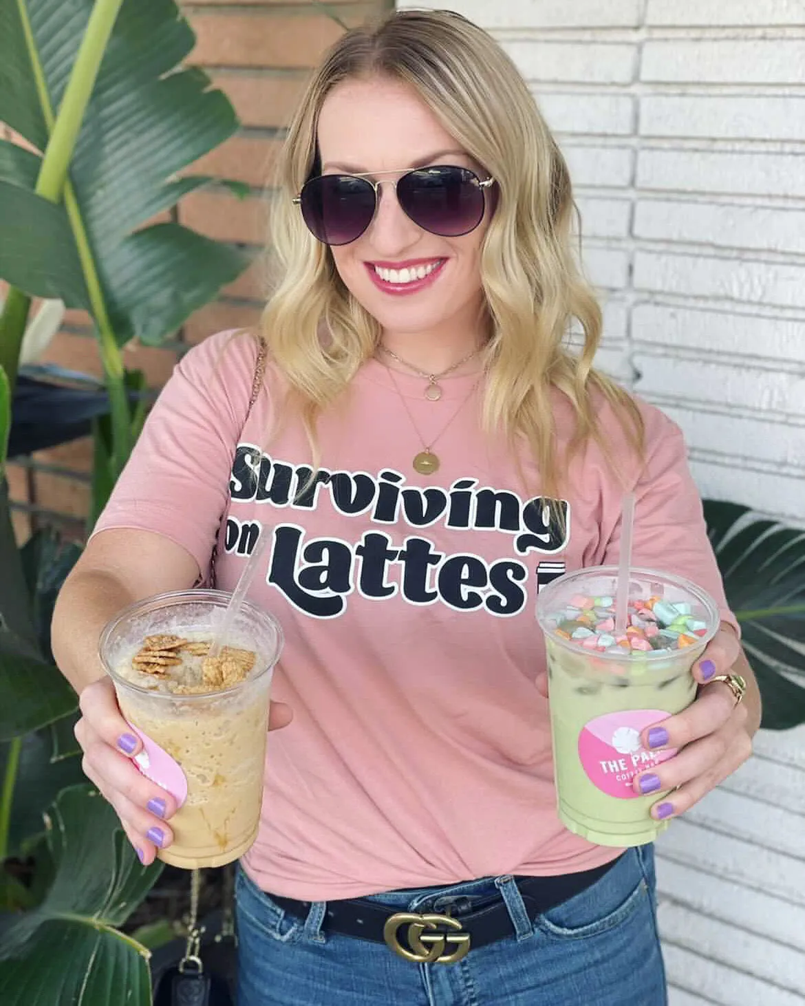 Surviving on Lattes - Desert Pink