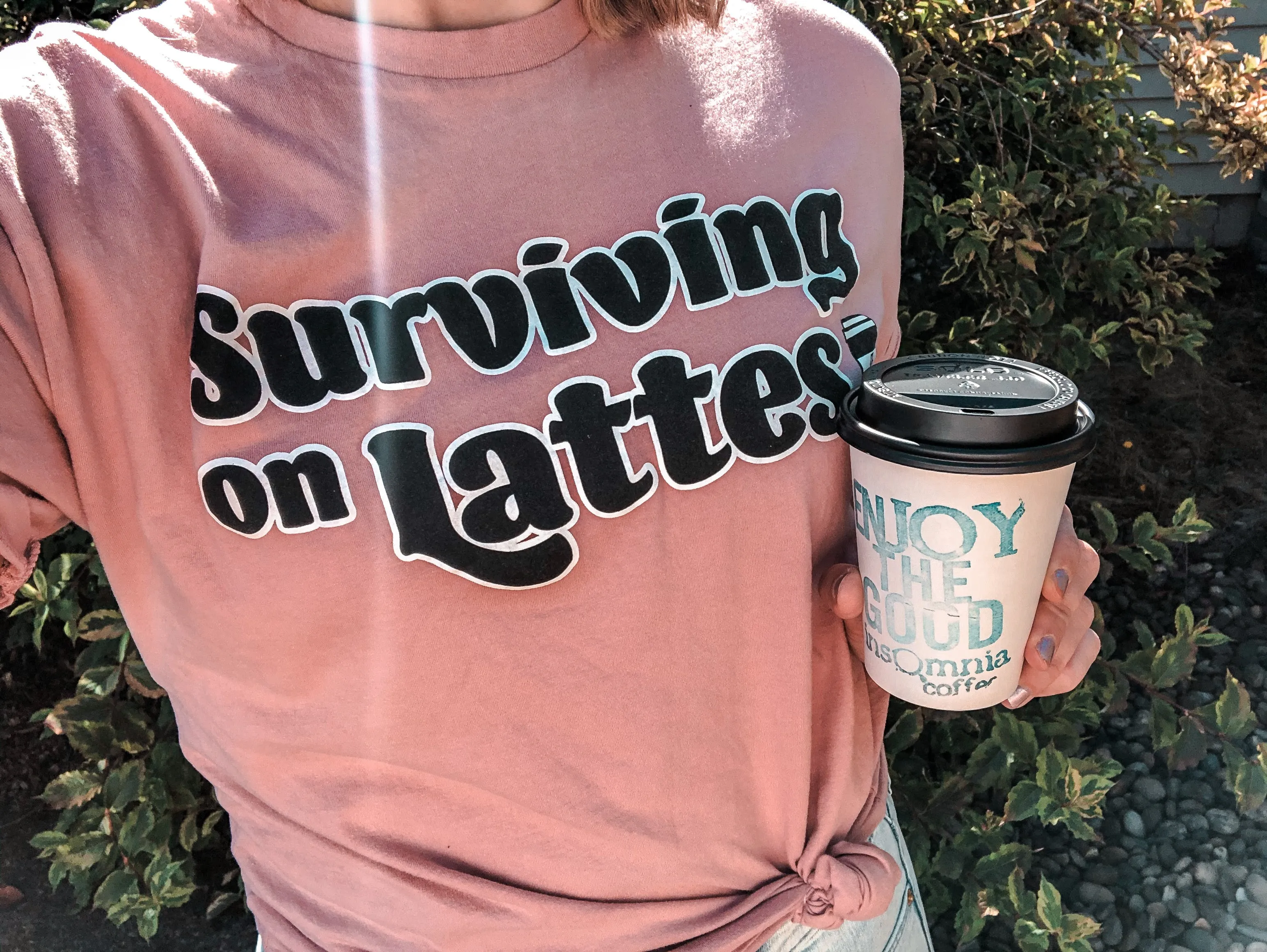 Surviving on Lattes - Desert Pink