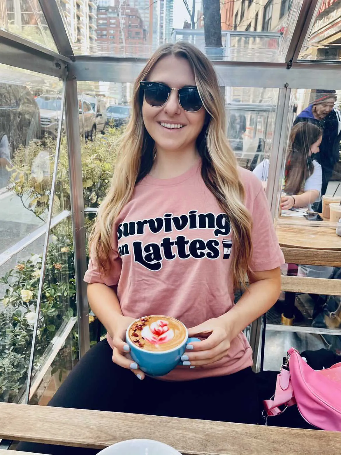 Surviving on Lattes - Desert Pink