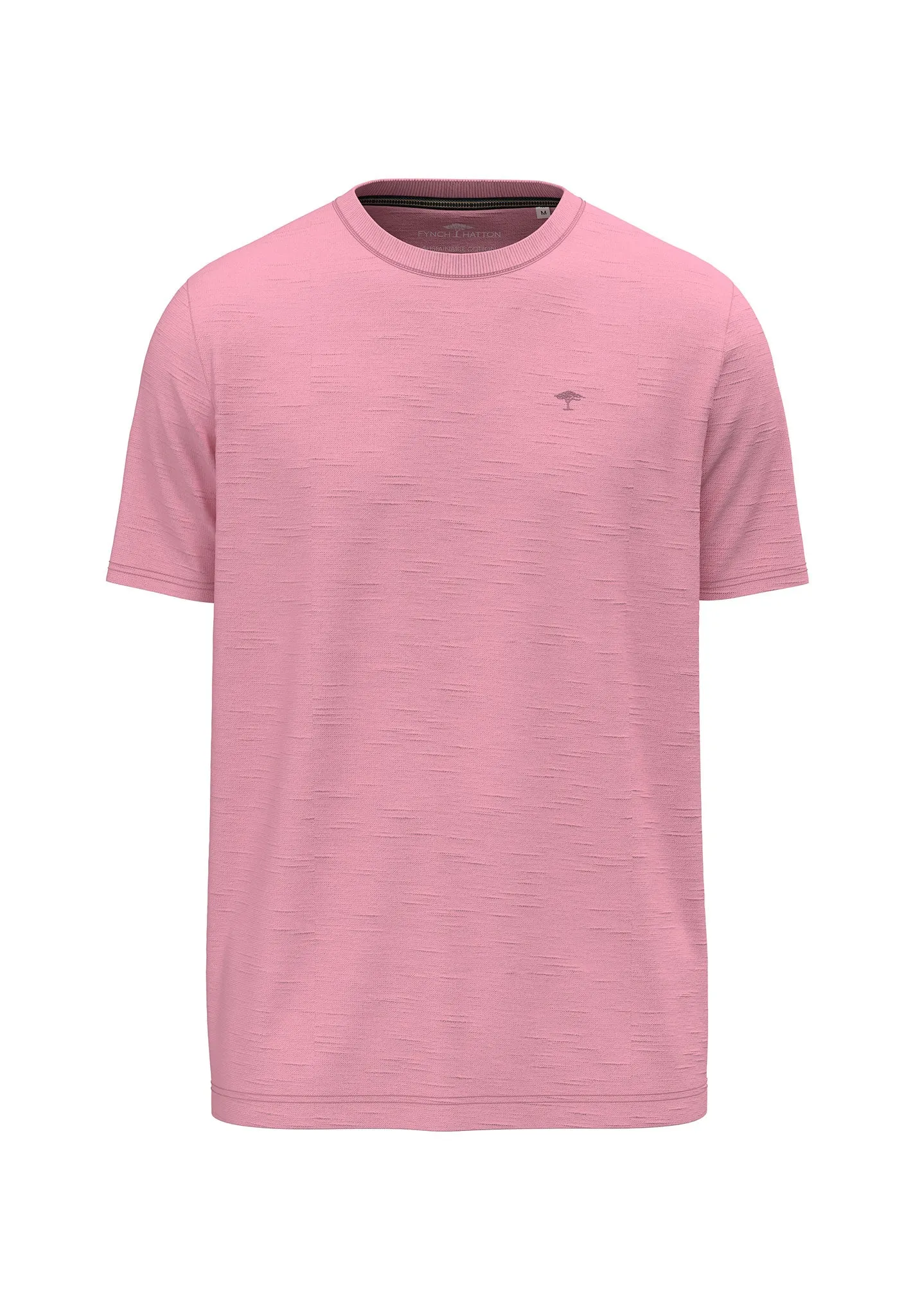 T-Shirt aus Baumwolle mit Rundhalsausschnitt und Logo Detail