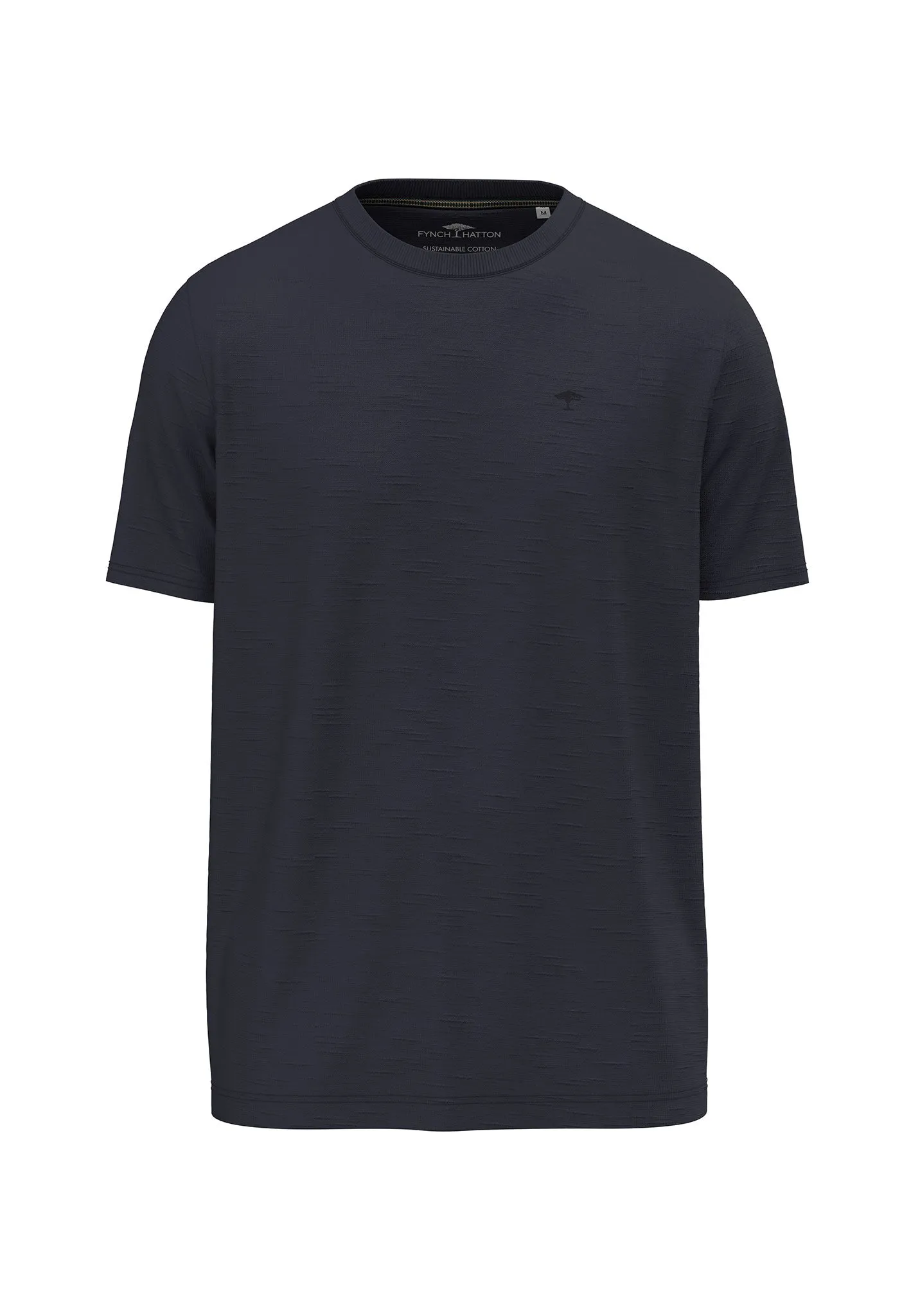 T-Shirt aus Baumwolle mit Rundhalsausschnitt und Logo Detail
