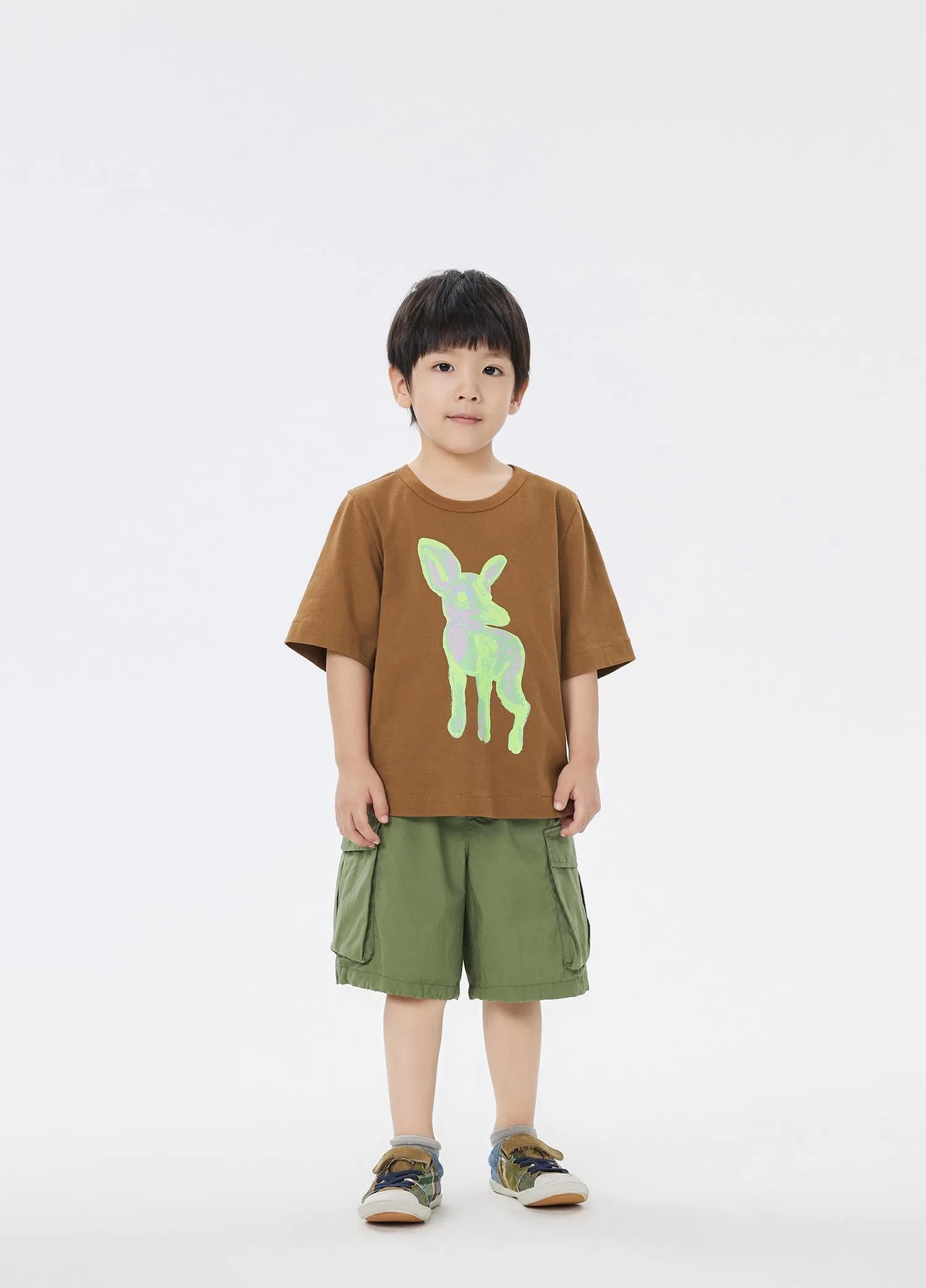T-Shirt / jnby by JNBY Deer Printed Short Sleeve T-Shirt