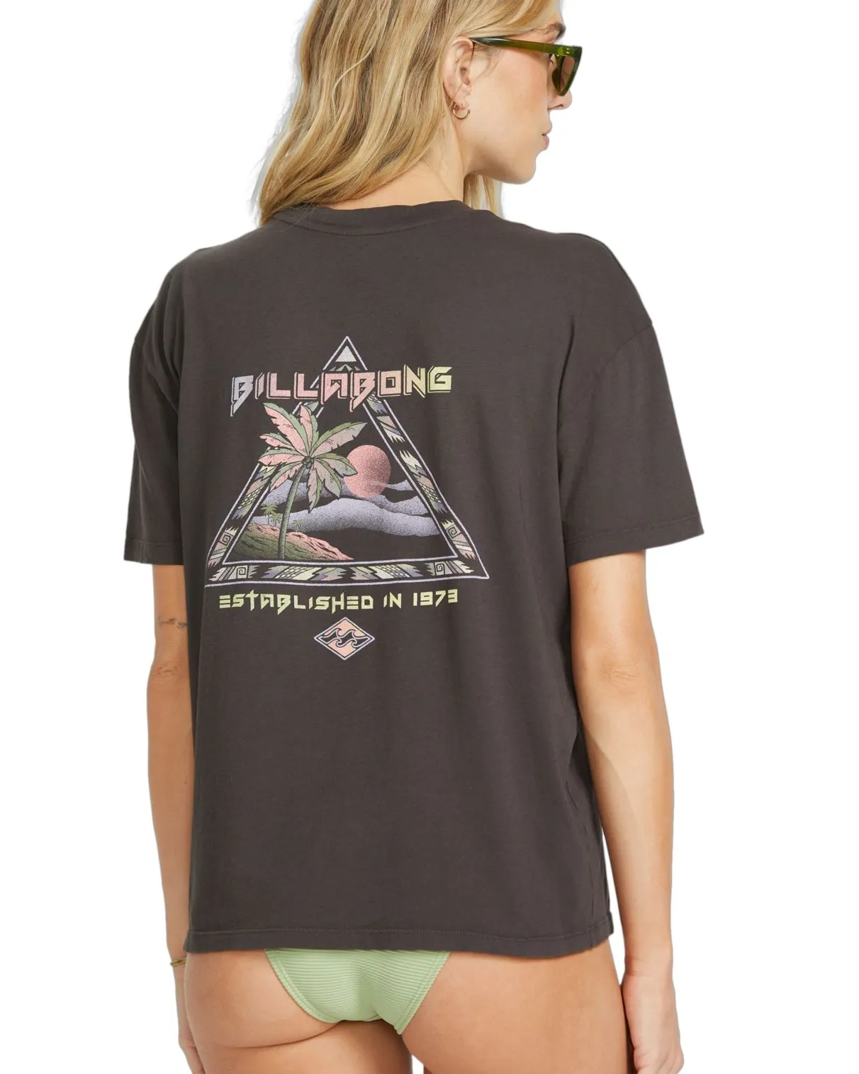 T-shirt Oversized Billabong pour femmes - RETRO SURFIN TEE