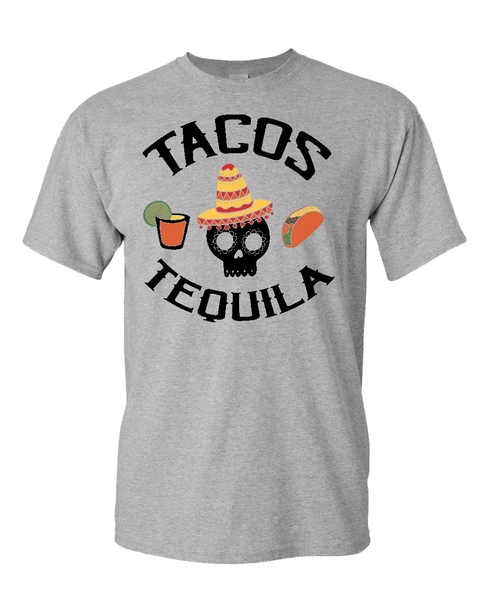 Tacos tequila t-shirt, drinking tees