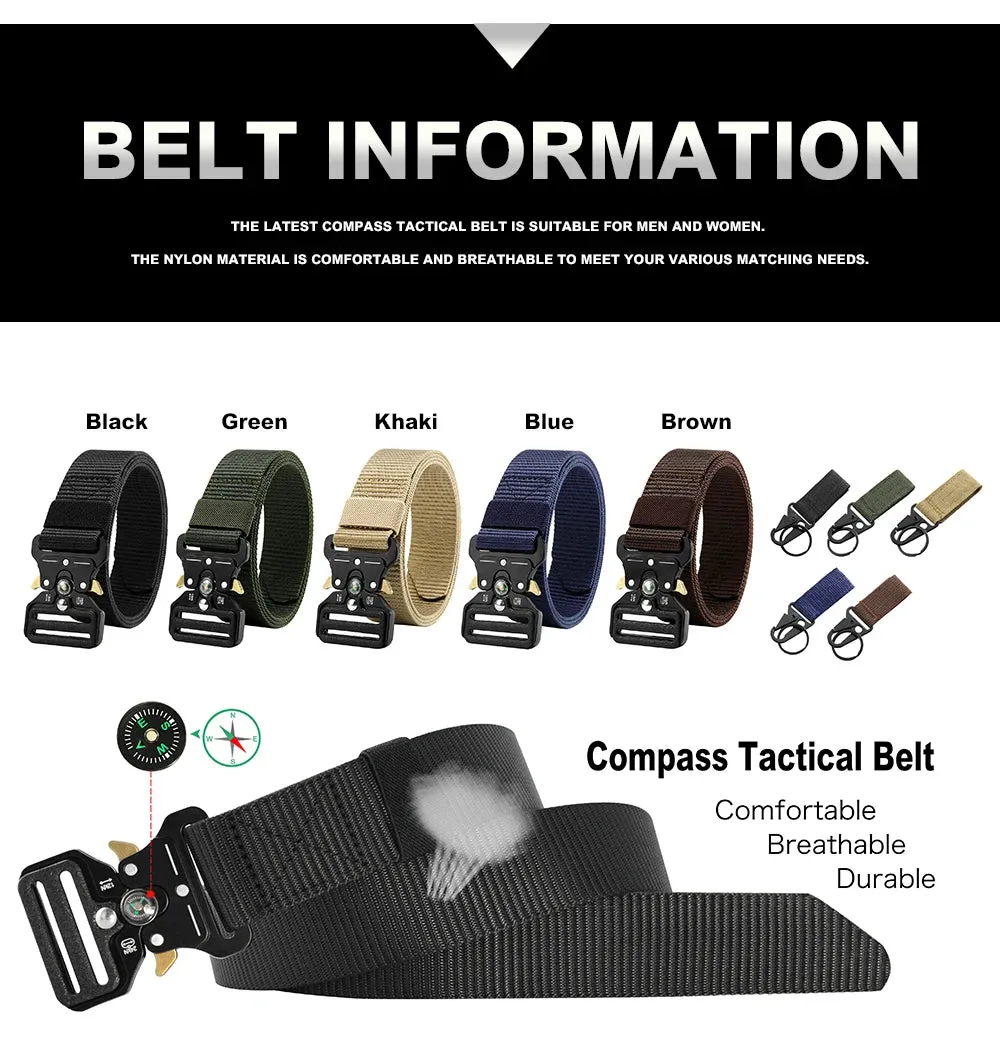 Tactical Compass Belt for Men
