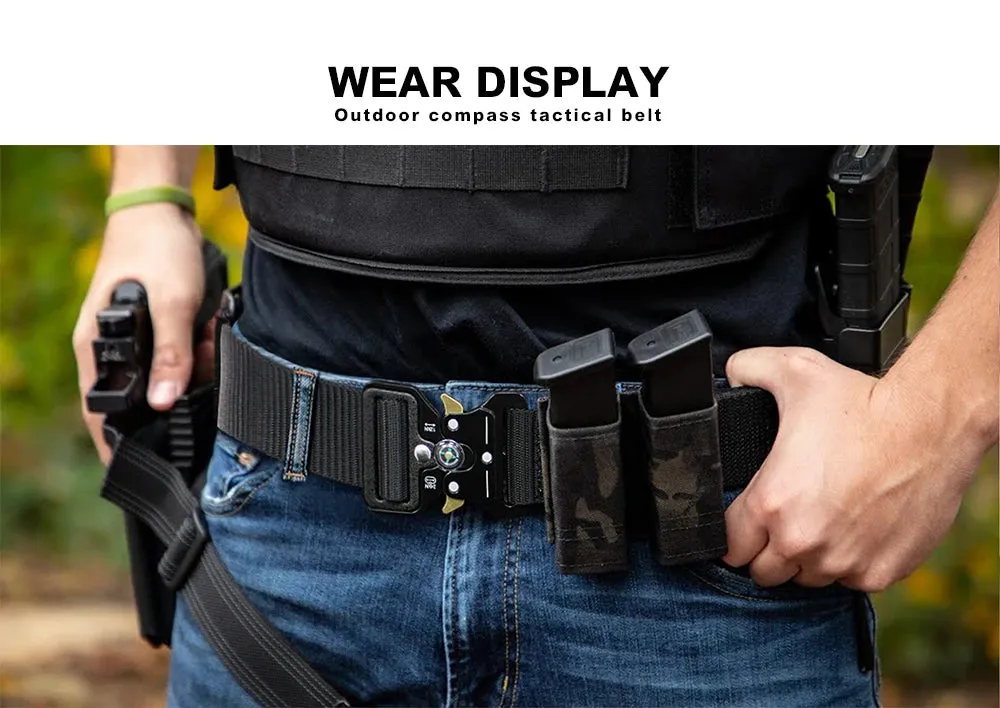 Tactical Compass Belt for Men