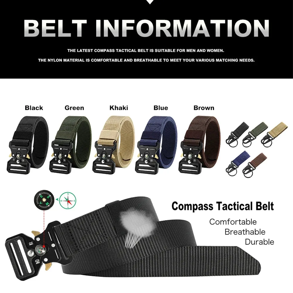 Tactical Compass Belt for Men