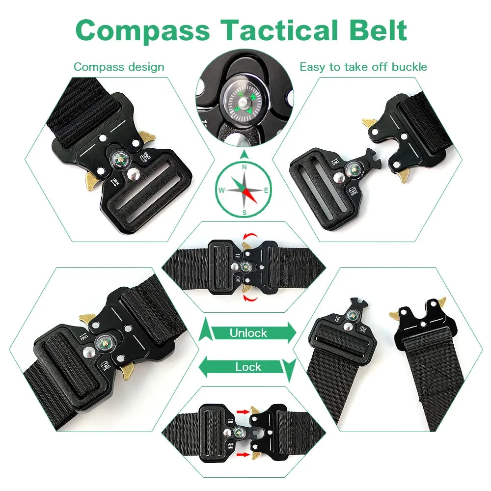Tactical Compass Belt for Men