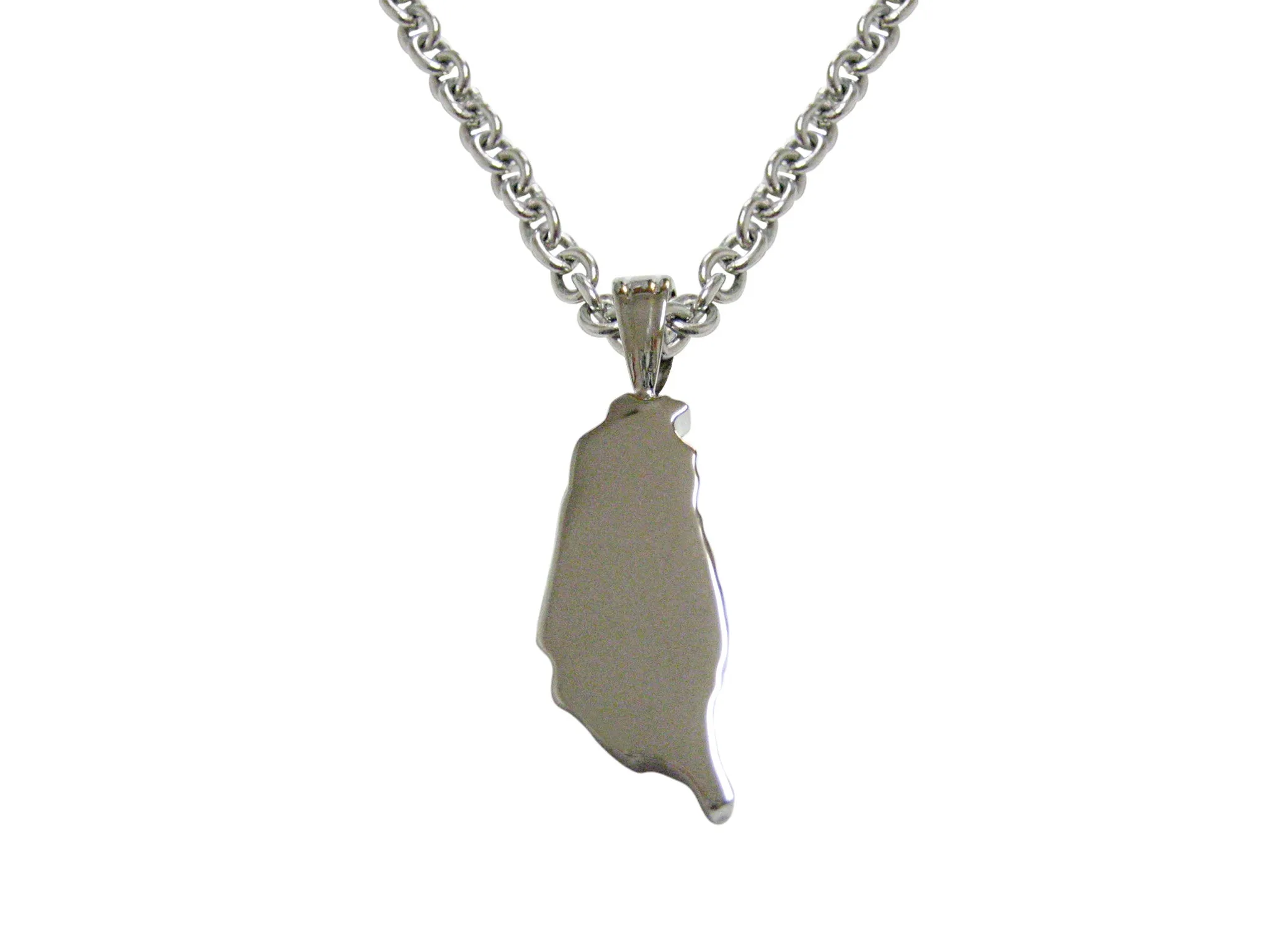 Taiwan Map Shape Pendant Necklace