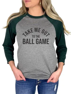 Take Me Out To The Ballgame Baseball Sleeve Tee