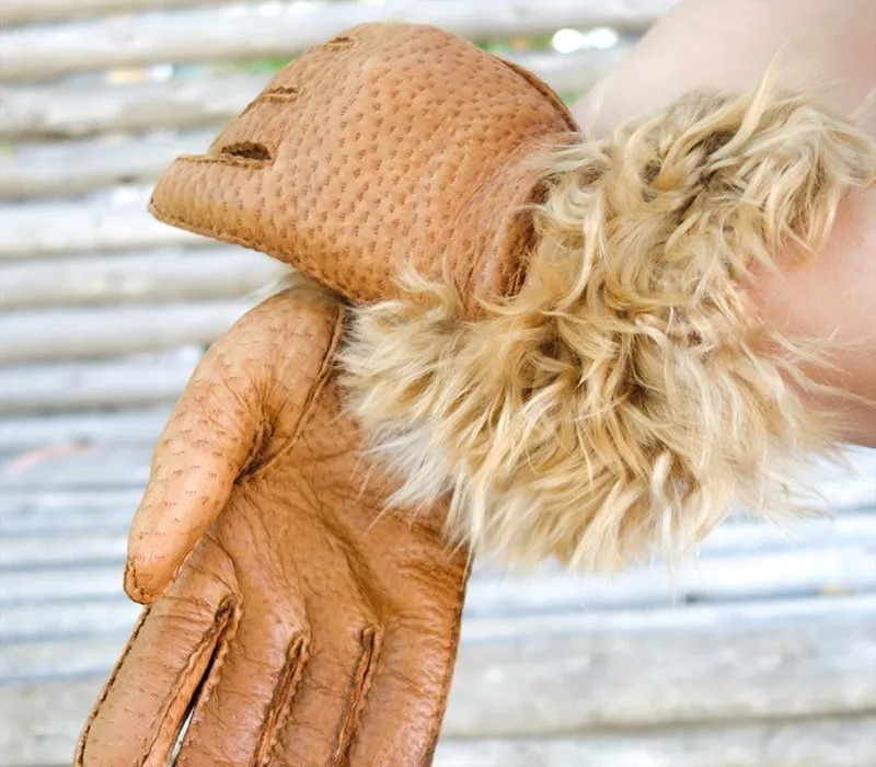 Talula - Peccary leather gloves - women