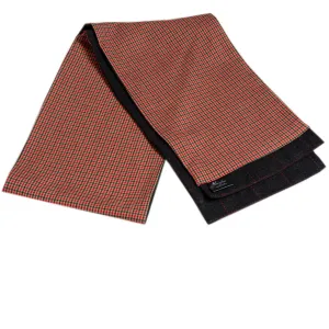 Tan Check Mens Wool Scarf - Fashion neck scarf for winters