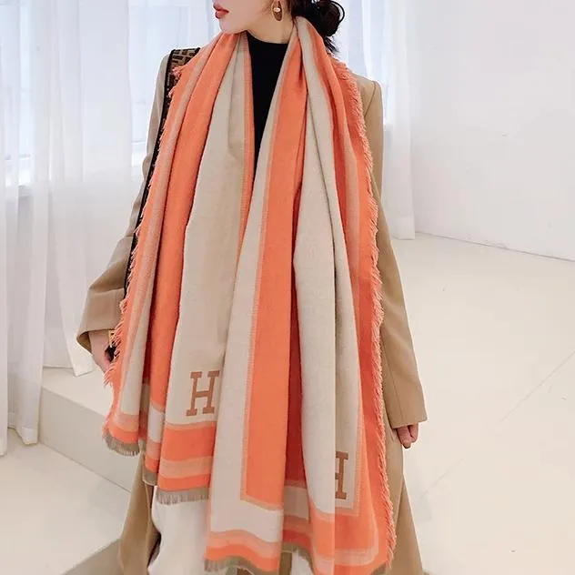 Tassel Warm Cashmere Thick Scarf Shawl Wrap for Women Ladies Girls 65x190