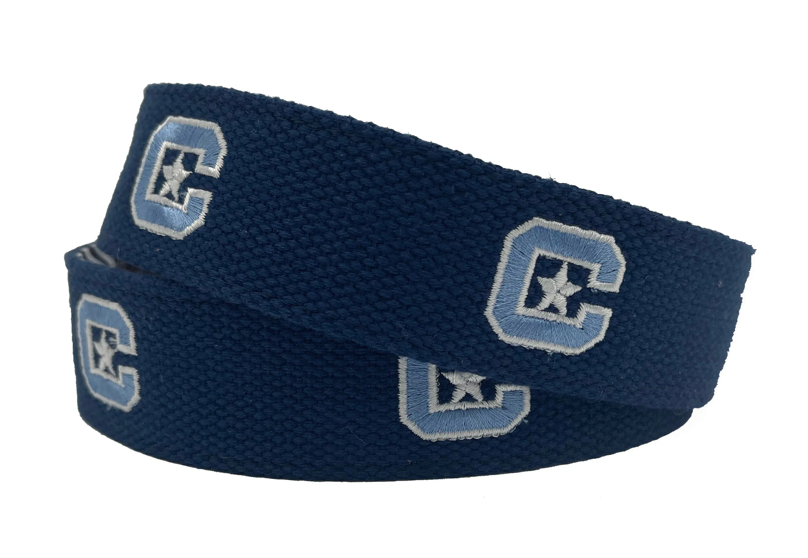 The Citadel Officially Licensed Logo Navy Canvas Belt