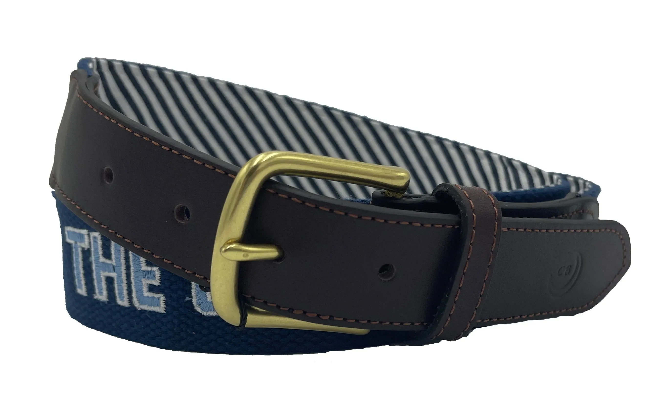 The Citadel Officially Licensed Logo Navy Canvas Belt