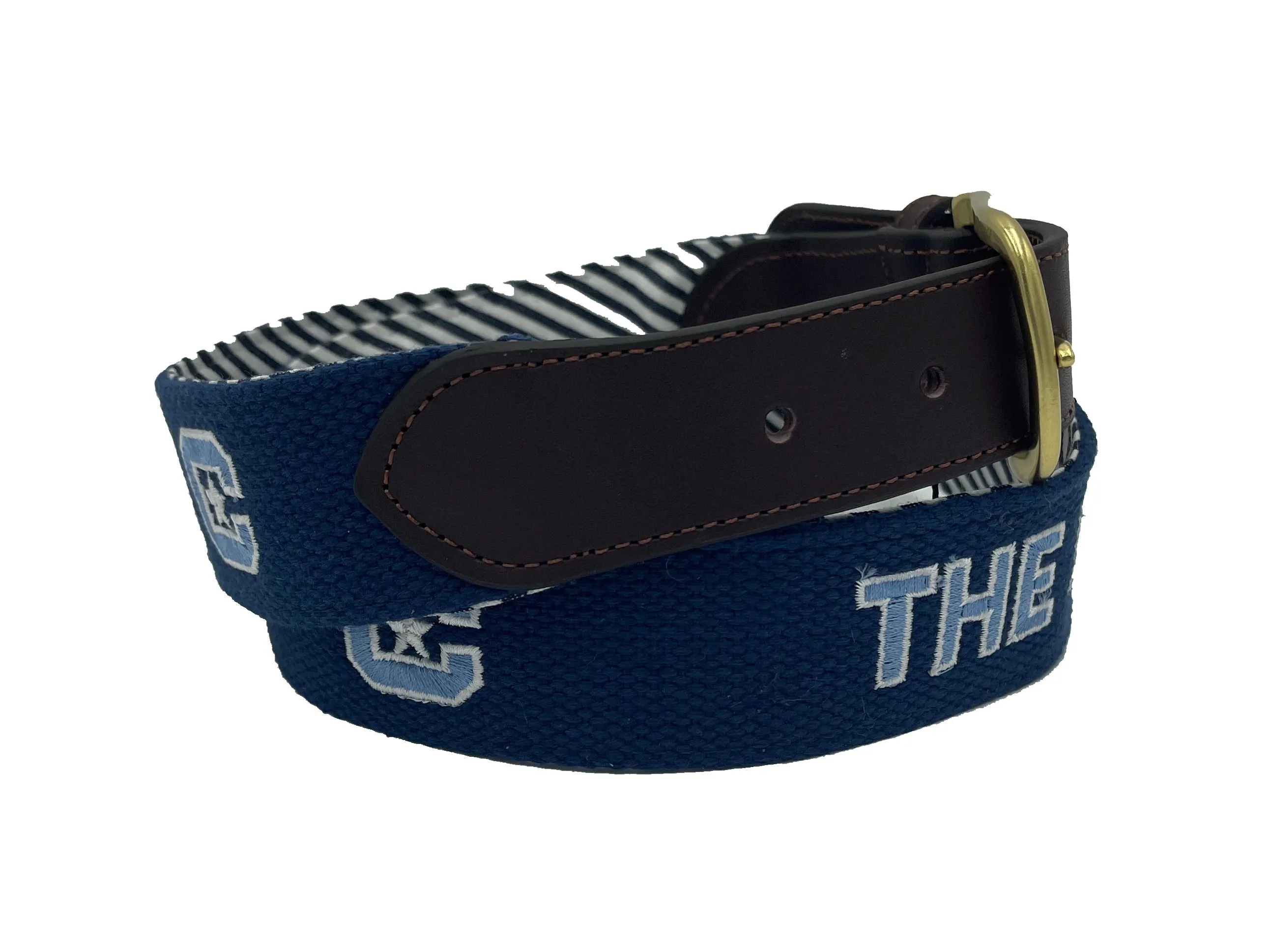 The Citadel Officially Licensed Logo Navy Canvas Belt