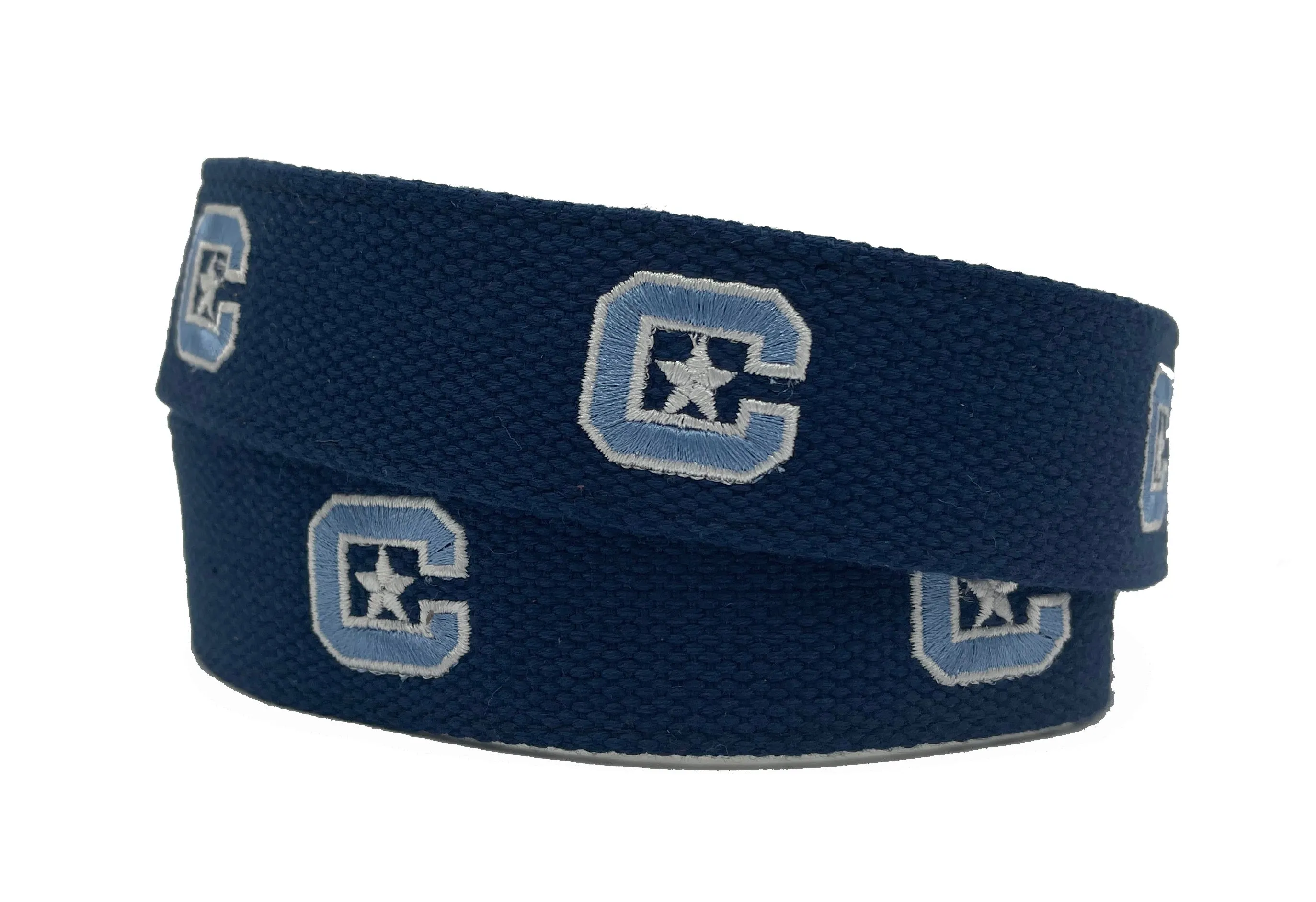 The Citadel Officially Licensed Logo Navy Canvas Belt