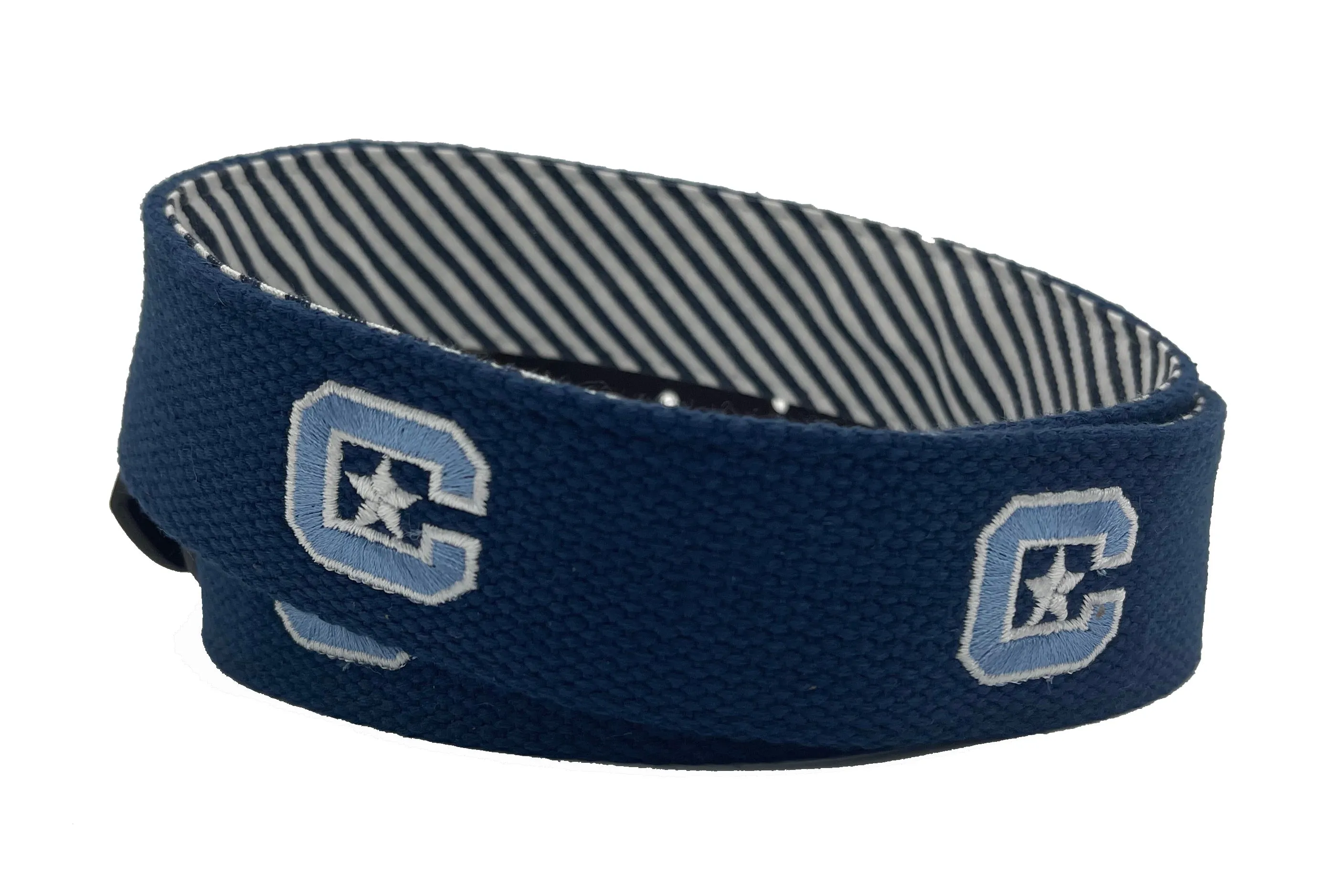 The Citadel Officially Licensed Logo Navy Canvas Belt