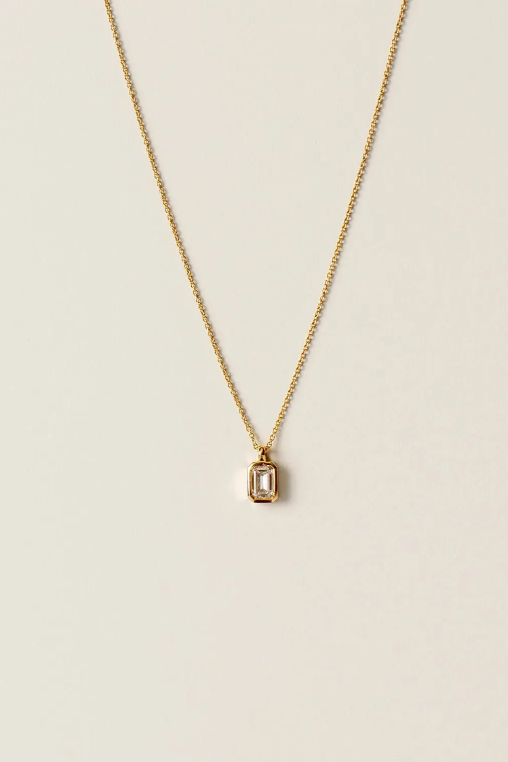 The Classics Emerald-cut Diamond Pendant Necklace