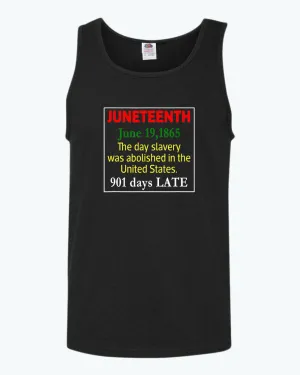 The day slavery was abolished in USA tank top, juneteenth tank tops