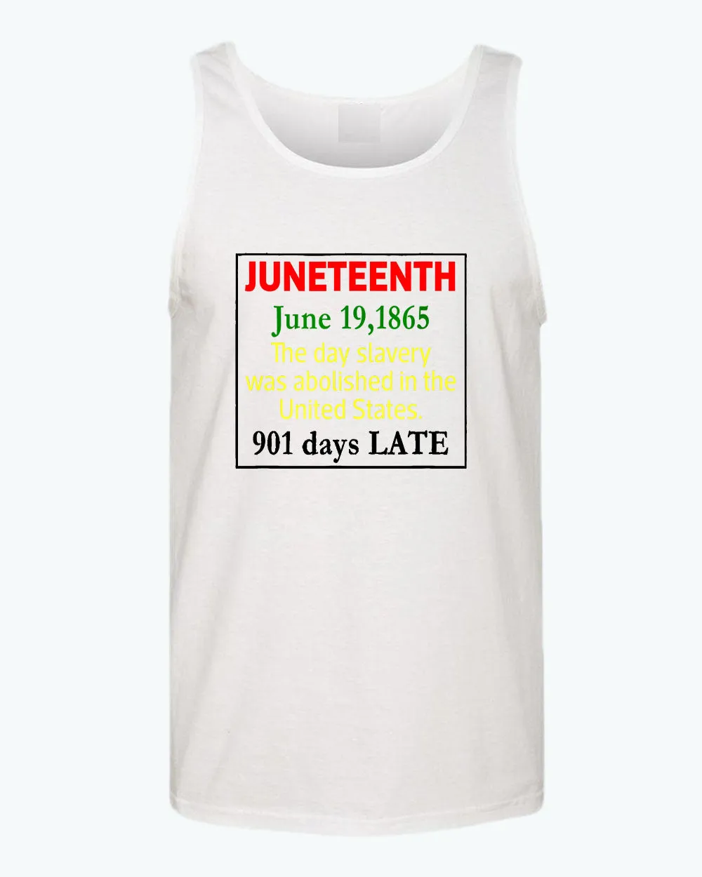 The day slavery was abolished in USA tank top, juneteenth tank tops