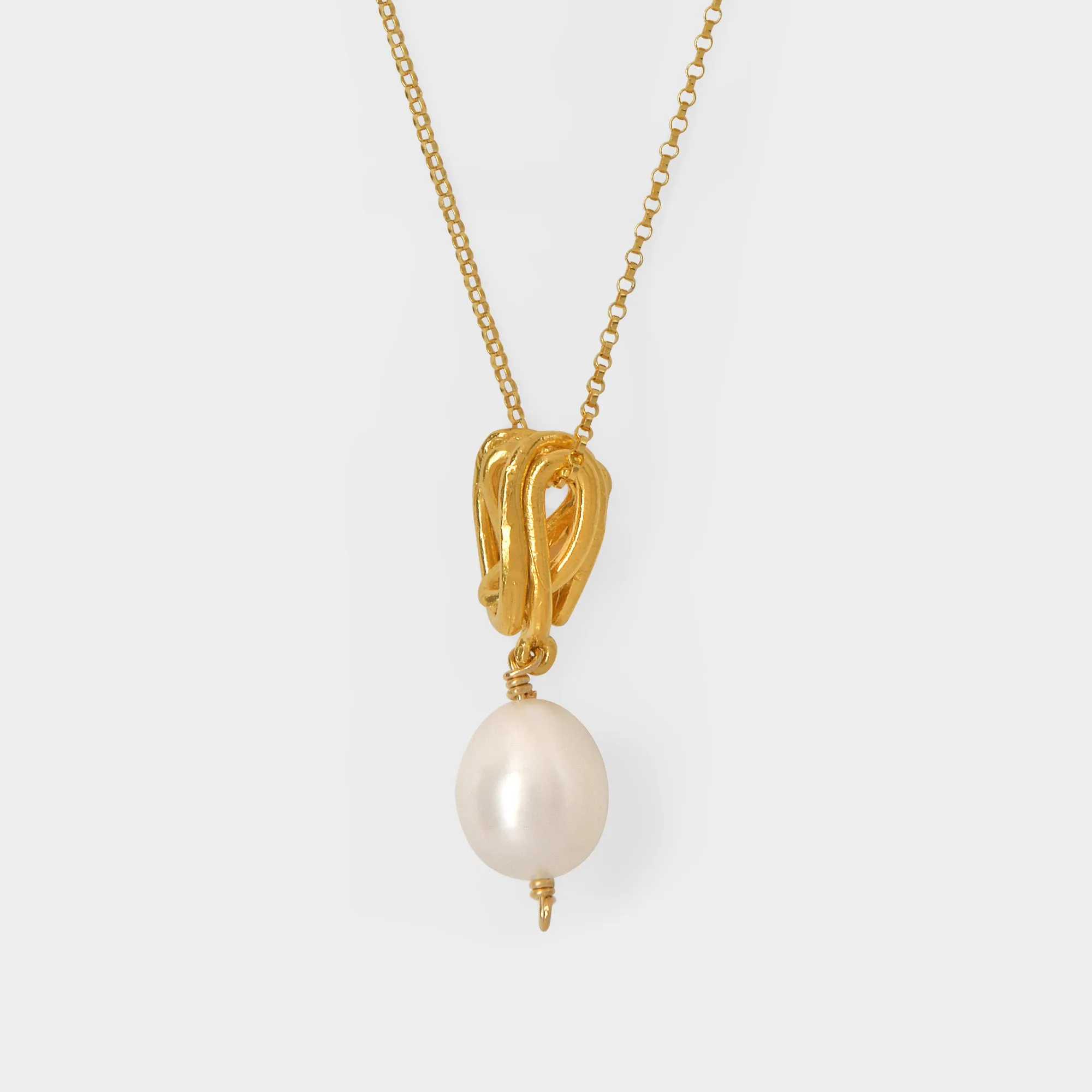 The Human Nature Necklace in Gold Plated Bronze