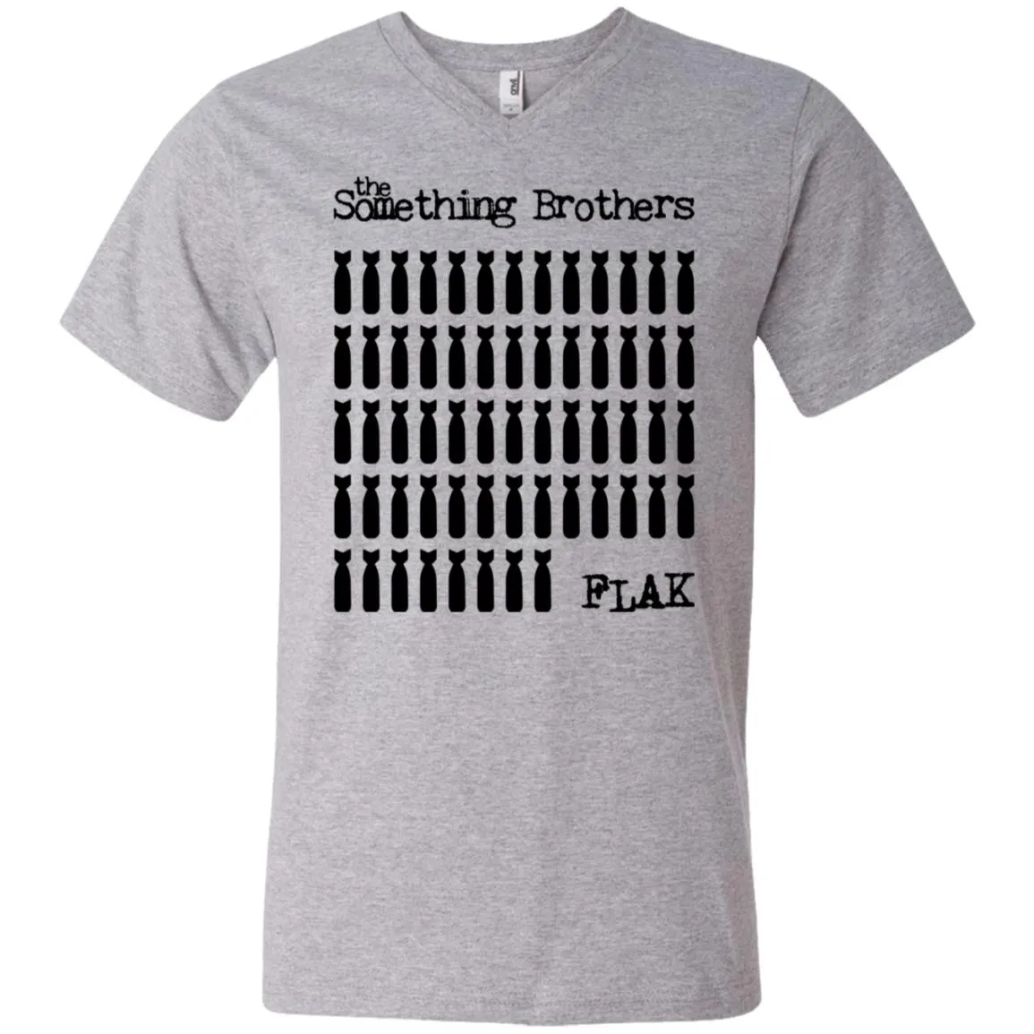 The Something Brothers FLAK Bombers Men's Printed V-Neck T-Shirt