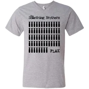 The Something Brothers FLAK Bombers Men's Printed V-Neck T-Shirt