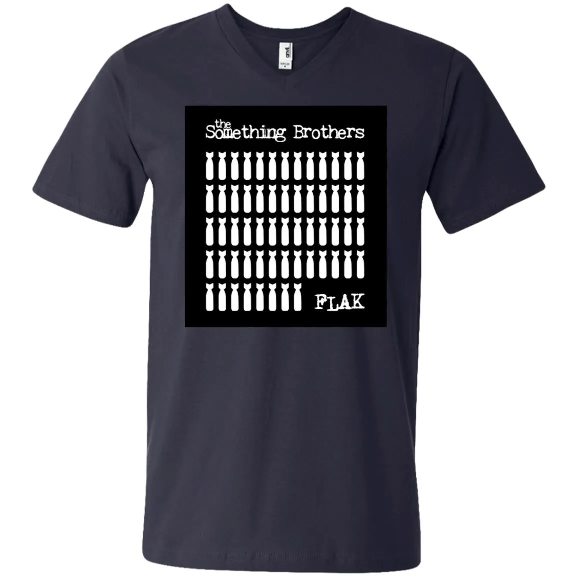The Something Brothers FLAK Bombers Men's Printed V-Neck T-Shirt