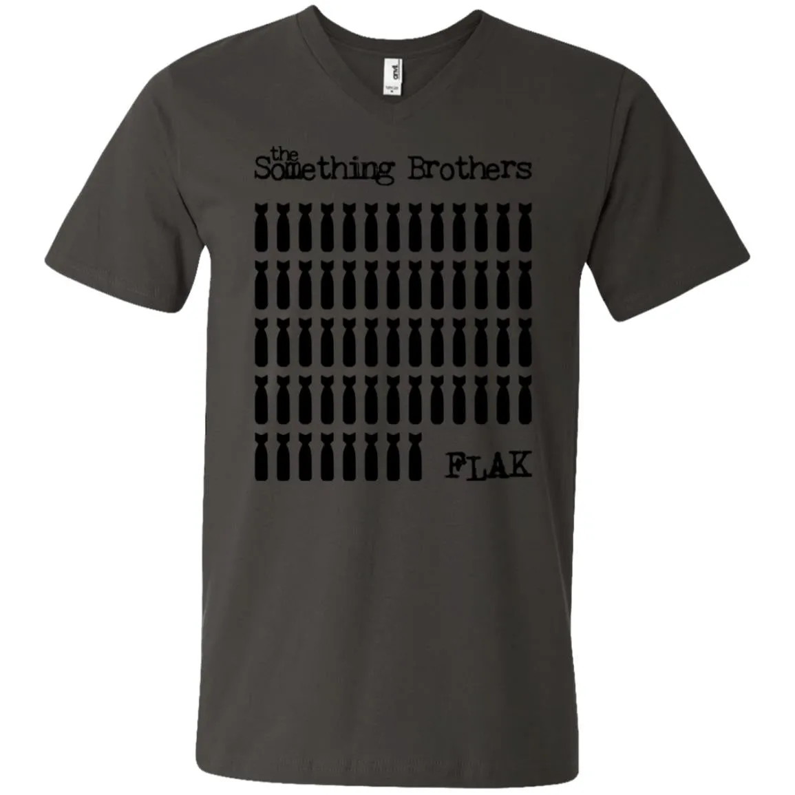 The Something Brothers FLAK Bombers Men's Printed V-Neck T-Shirt