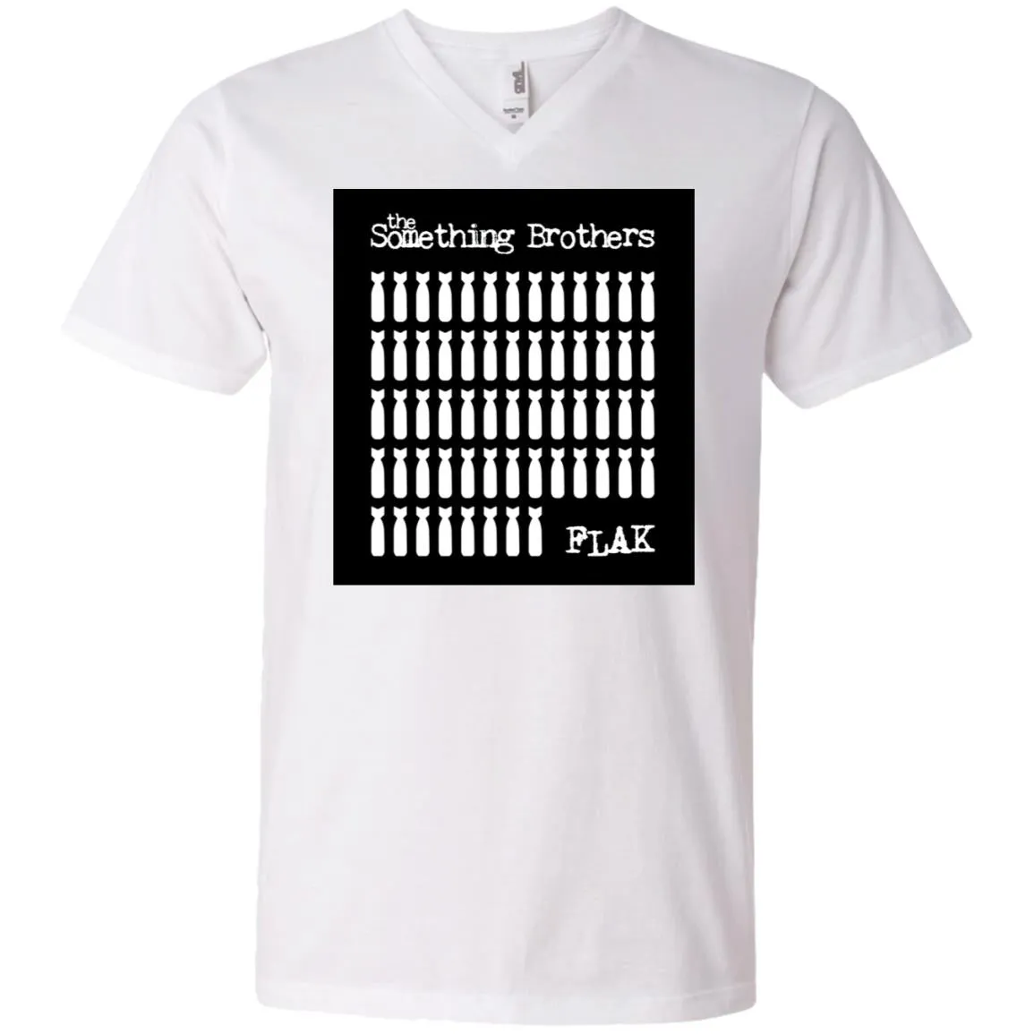 The Something Brothers FLAK Bombers Men's Printed V-Neck T-Shirt