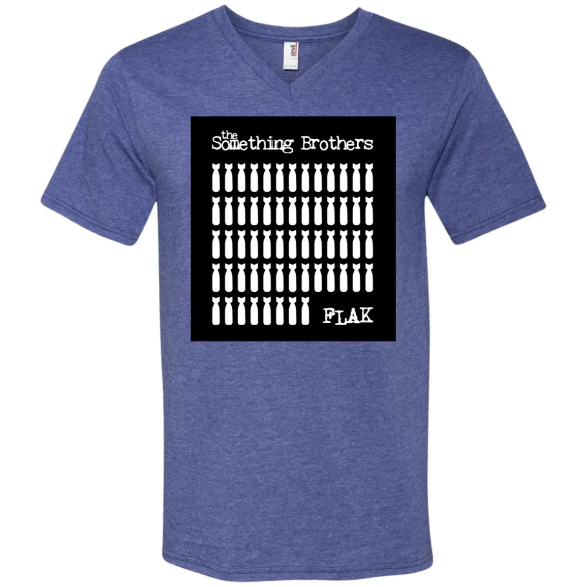 The Something Brothers FLAK Bombers Men's Printed V-Neck T-Shirt