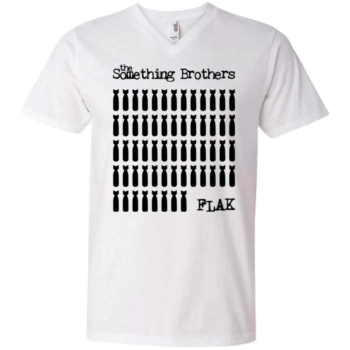 The Something Brothers FLAK Bombers Men's Printed V-Neck T-Shirt
