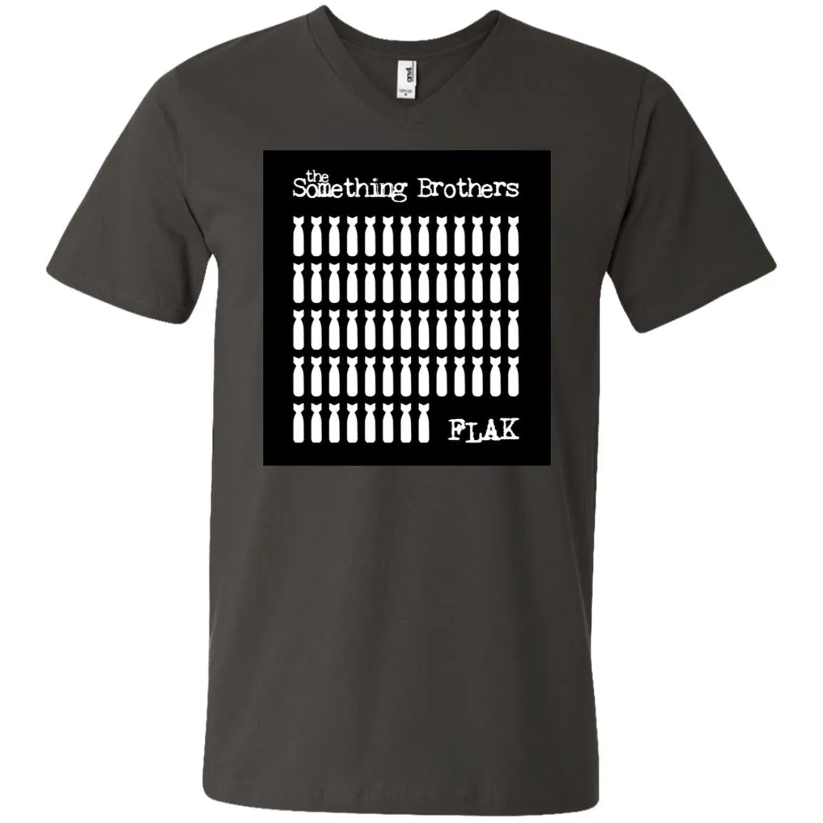 The Something Brothers FLAK Bombers Men's Printed V-Neck T-Shirt