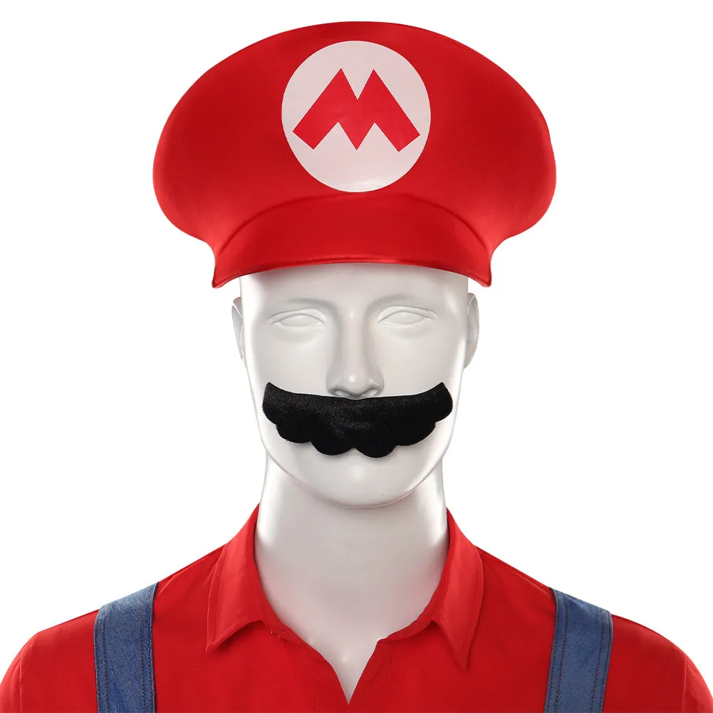 The Super Mario Bros. Movie-Mario Cosplay Costume Shirt  Hat  Outfits Halloween Carnival Party Suit