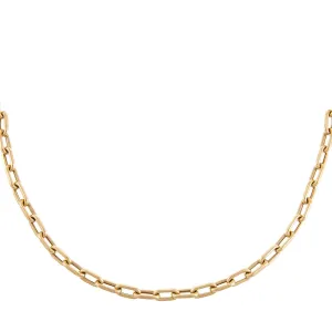 Thick Chain Link Necklace 14K
